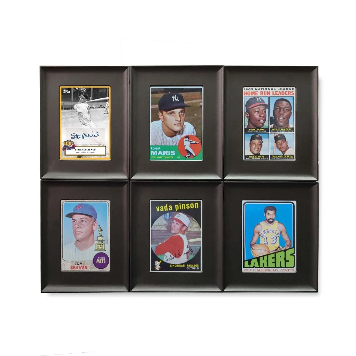 Interlocking Card Display Frames - wall mountable 6-pack