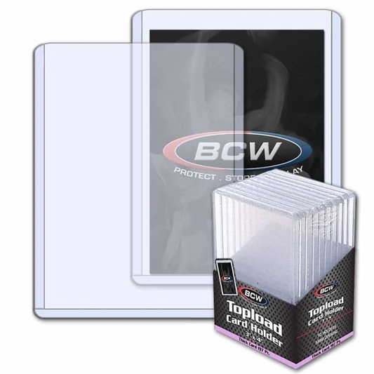 10 Pack BCW Thick Top Loaders (Standard Size 3x4) - 197 PT.