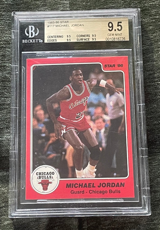 1985 Star #117 Michael Jordan BGS 9.5 TRUE GEM MINT (4x9.5)