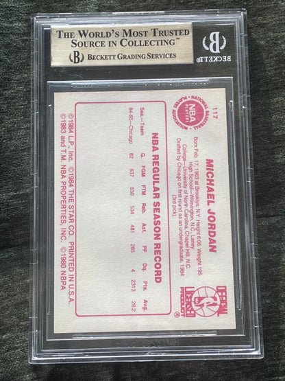 1985 Star #117 Michael Jordan BGS 9.5 TRUE GEM MINT (4x9.5) - back