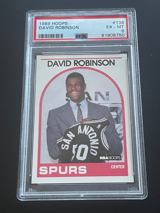 1989 Hoops David Robinson #138 Rookie PSA 6 San Antonio Spurs