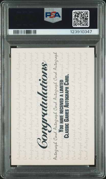 1992 Classic 4 Sport Kareem Abdul-Jabbar & Shaquille O'Neal Dual Auto /2500 PSA 7 Auto 10 - back