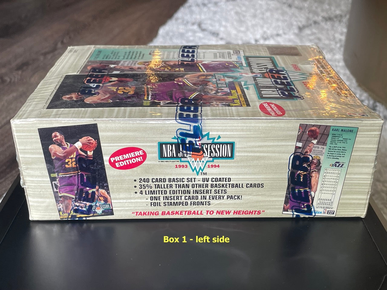 1993-94 Fleer NBA Jam Session Premiere Edition Basketball Factory Sealed Box 1 - left side