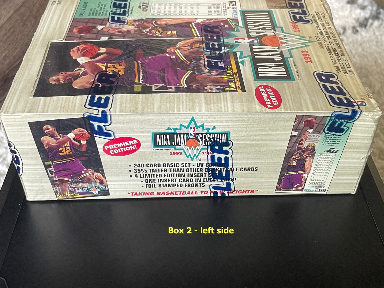 1993-94 Fleer NBA Jam Session Premiere Edition Basketball Factory Sealed Box 2 - left side