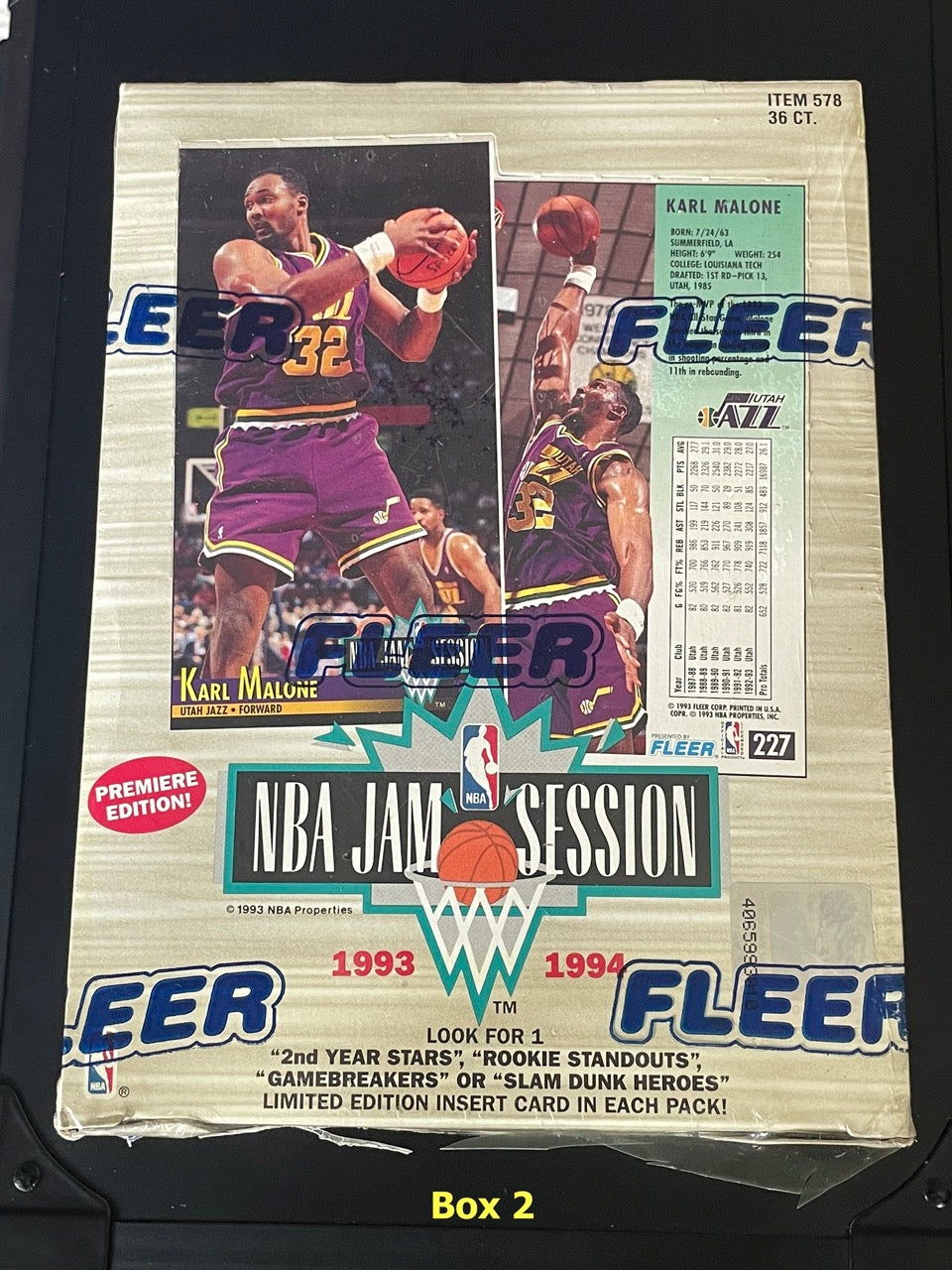 1993-94 Fleer NBA Jam Session Premiere Edition Basketball Factory Sealed Box 2