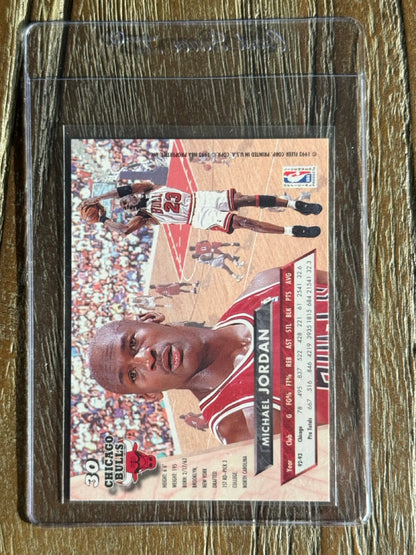 1993 Fleer Ultra Michael Jordan #30 back
