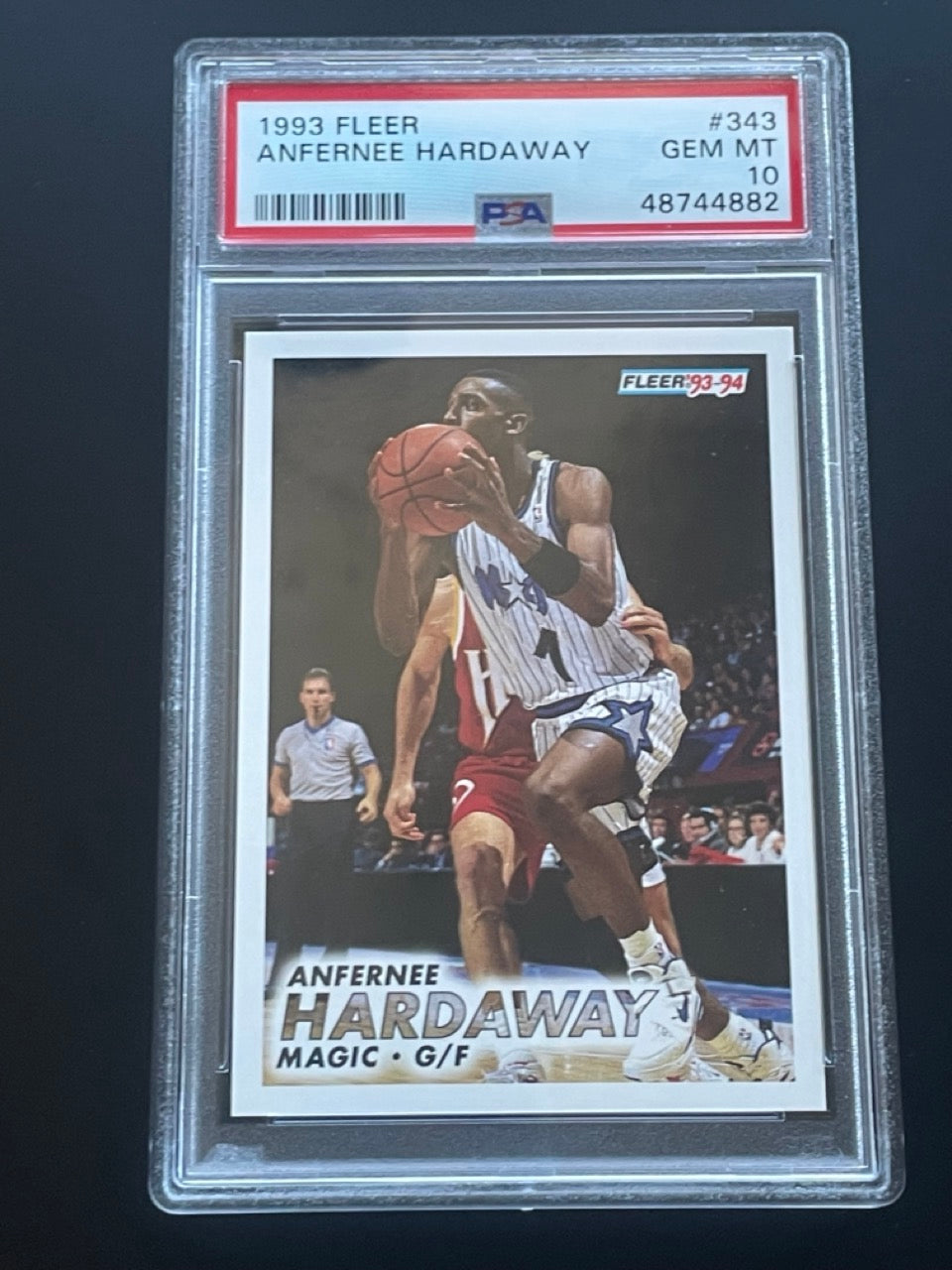 1993 Fleer Anfernee Hardaway Rookie #343 PSA 10 Orlando Magic