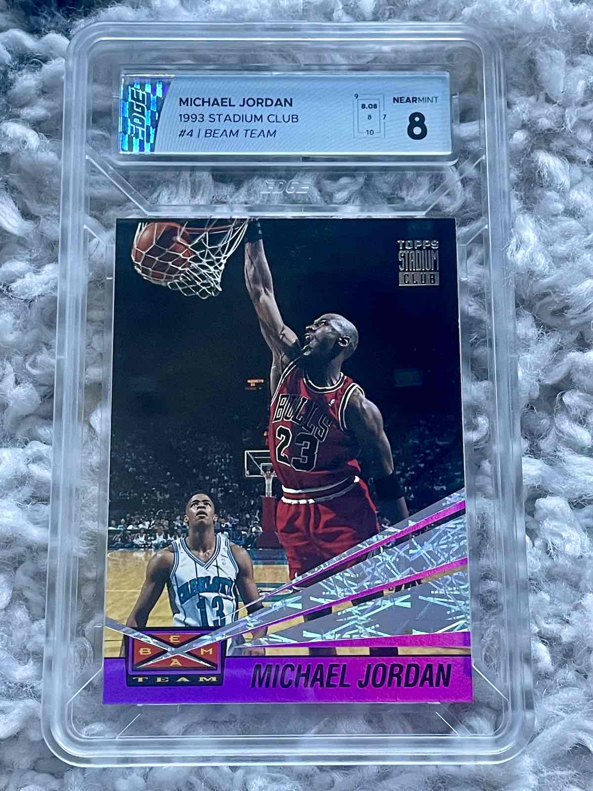 1993 Stadium Club Michael Jordan Beam Team Edge Grading 8 NM