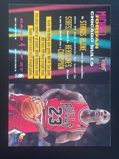 1993 Topps Michael Jordan Beam Team #4 Chicago Bulls - back