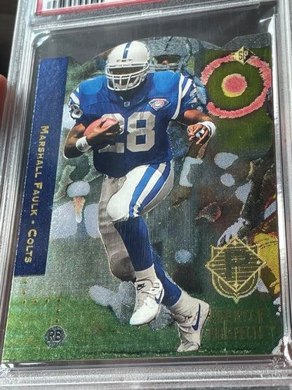 1994 SP Marshall Faulk Rookie Foil Die-Cut #3 PSA 10 Indianapolis Colts - front zoom