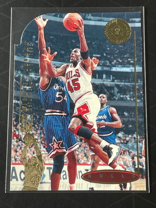 1995 Upper Deck SP Championship Series Michael Jordan Die Cut #41 - He's Back