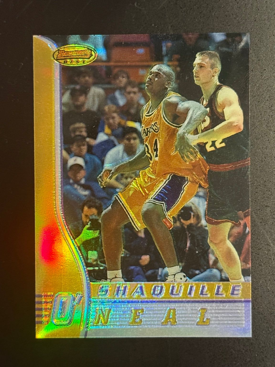 1996 Bowman's Best Shaquille O'Neal Refractor #70 front