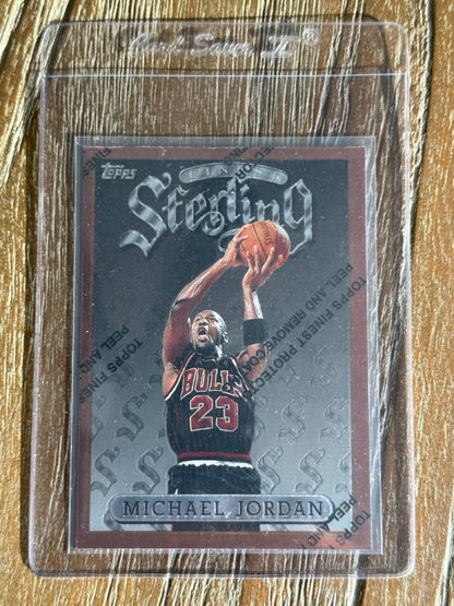 1996 Finest Michael Jordan Sterling Bronze #50 With Coating front