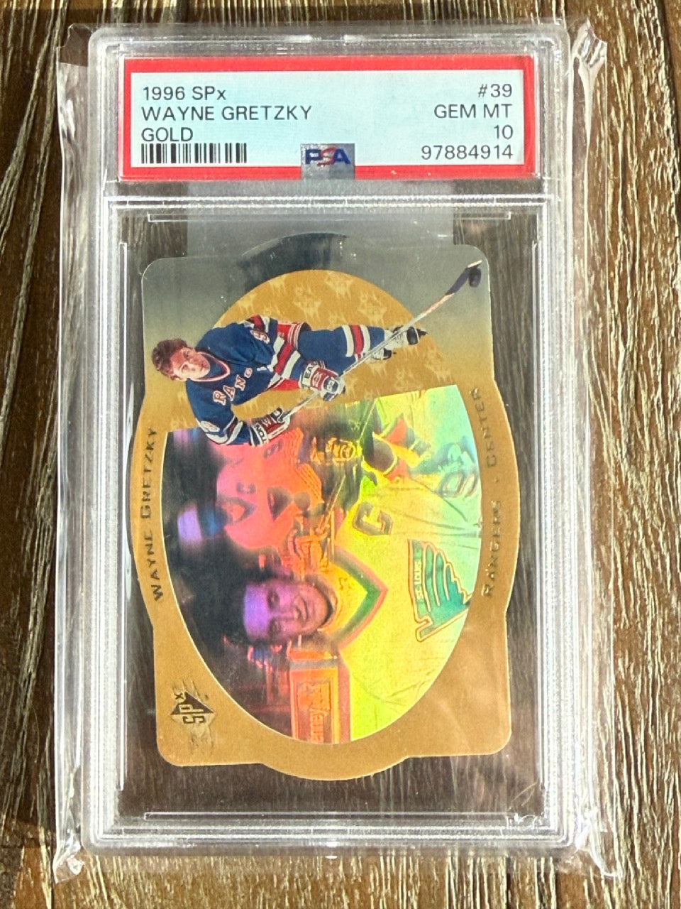 1996 SPx Wayne Gretzky Gold #39 PSA 10 front