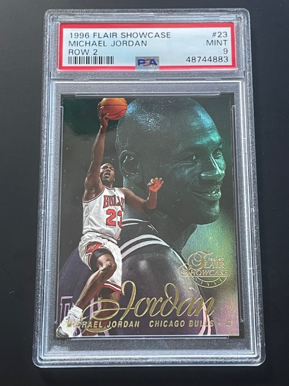 1996 Flair Showcase Michael Jordan Row 2 #23 PSA 9 Chicago Bulls