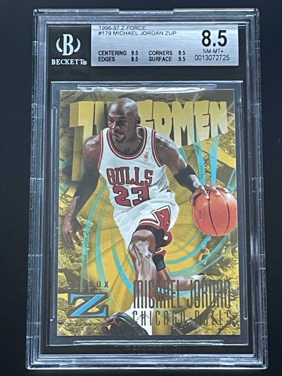 1996 Z-Force Michael Jordan #179 BGS 8.5 Chicago Bulls