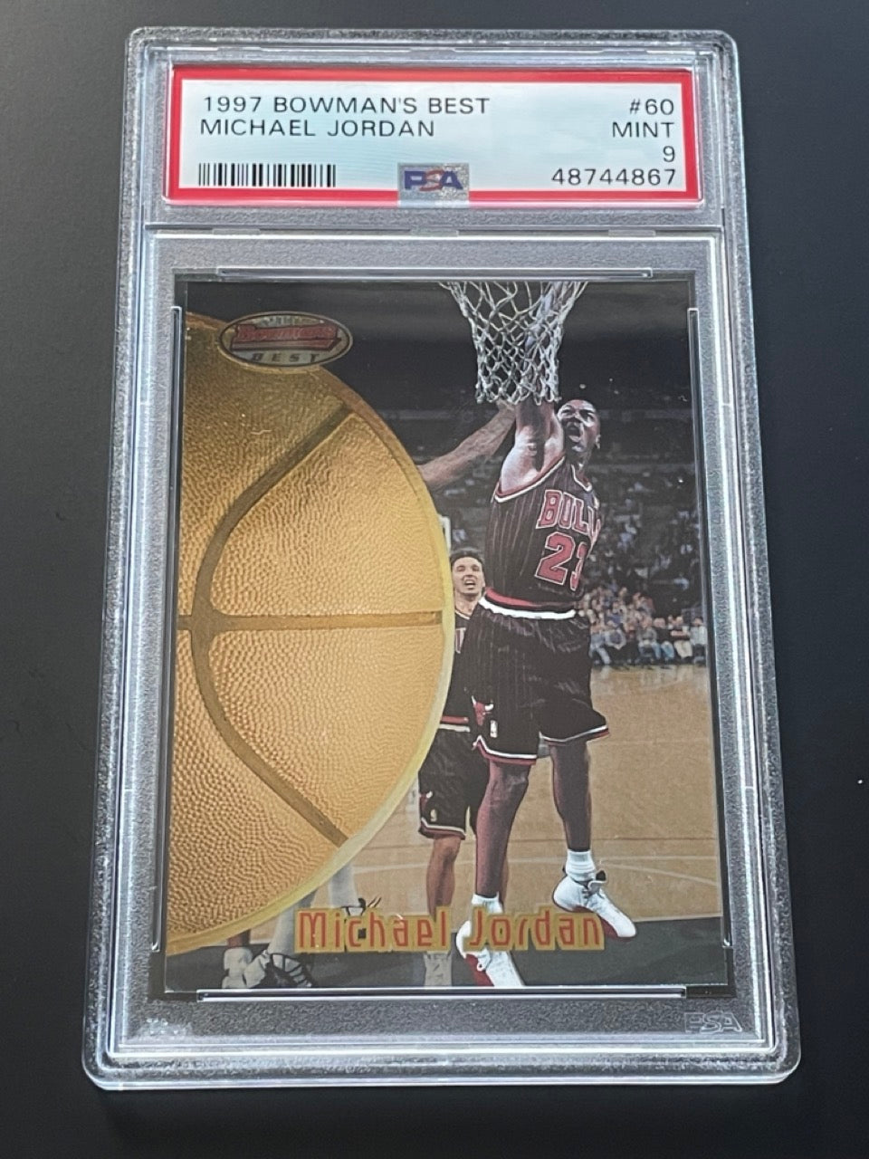 1997 Bowman's Best Michael Jordan #60 PSA 9 Chicago Bulls
