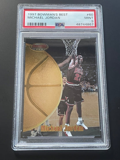 1997 Bowman's Best Michael Jordan #60 PSA 9 Chicago Bulls