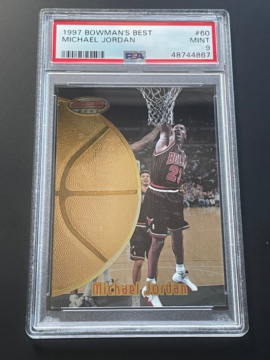 1997 Bowman's Best Michael Jordan #60 PSA 9 Chicago Bulls