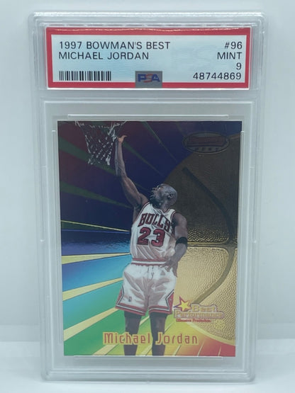 1997 Bowman's Best Michael Jordan #96 PSA 9 Chicago Bulls