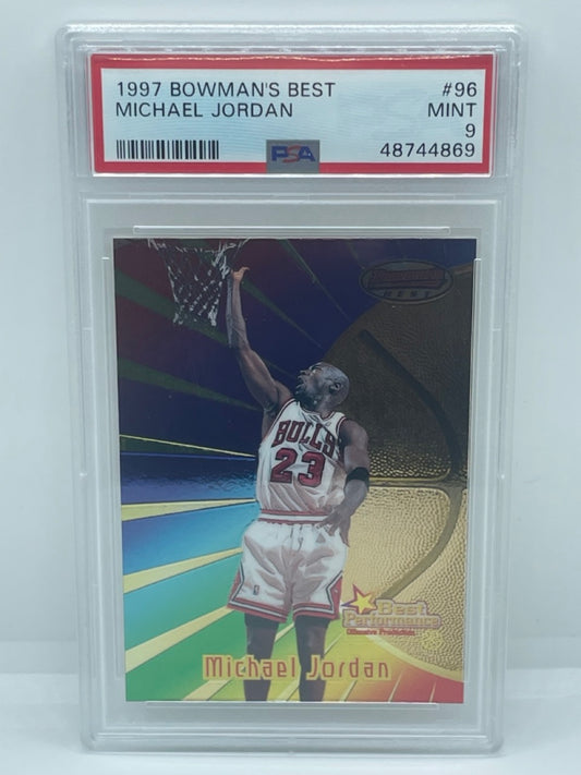 1997 Bowman's Best Michael Jordan #96 PSA 9 Chicago Bulls