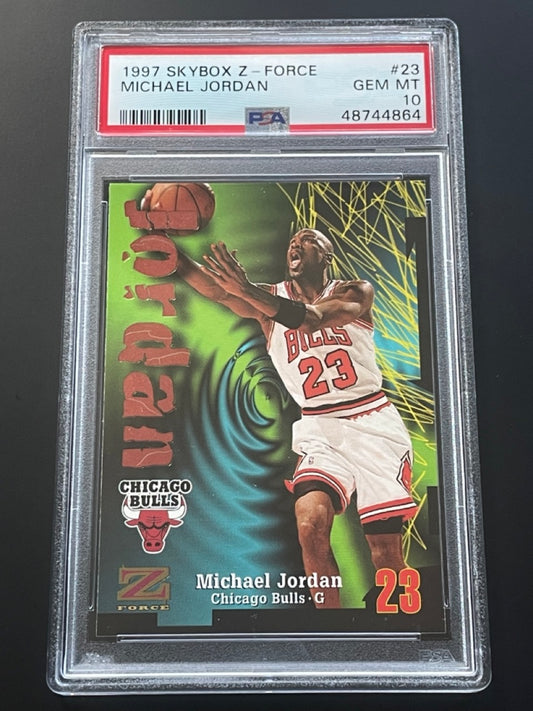 1997 Skybox Z-Force Michael Jordan #23 PSA 10 Chicago Bulls