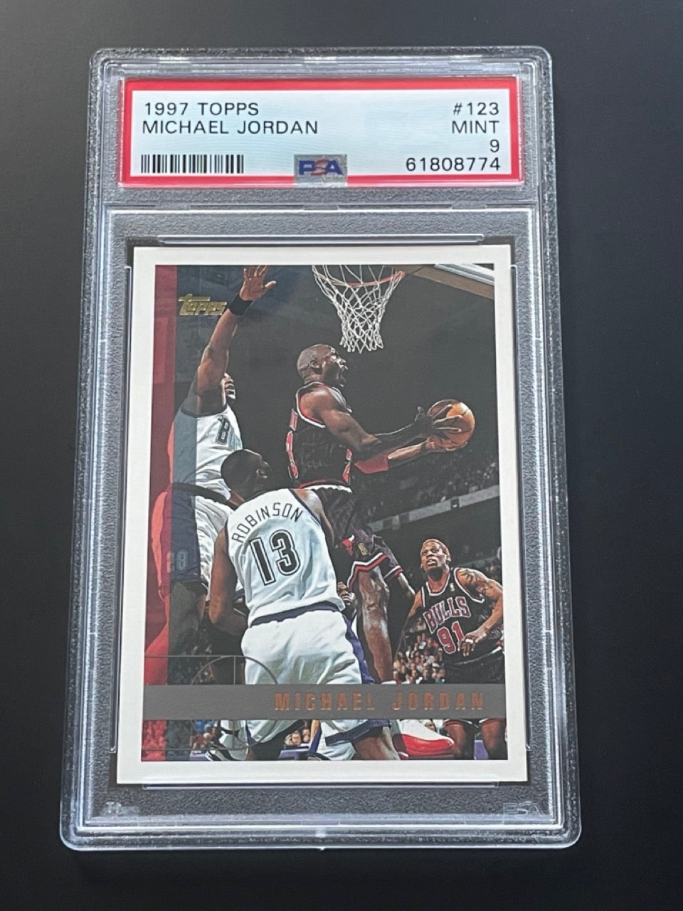 1997 Topps Michael Jordan #123 PSA 9 Chicago Bulls