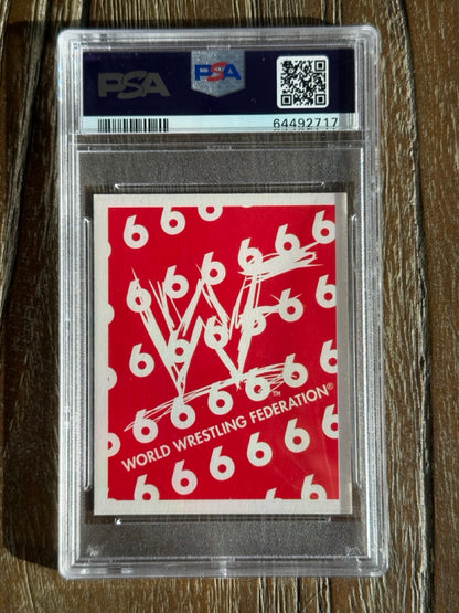 1998 Cardinal WWF The Rock Trivia Series PSA 10 back