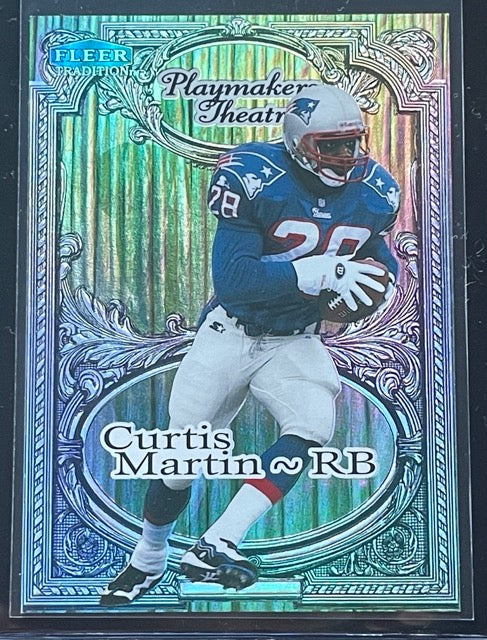 1998 Fleer Tradition Playmakers Theatre Curtis Martin #11 21/100