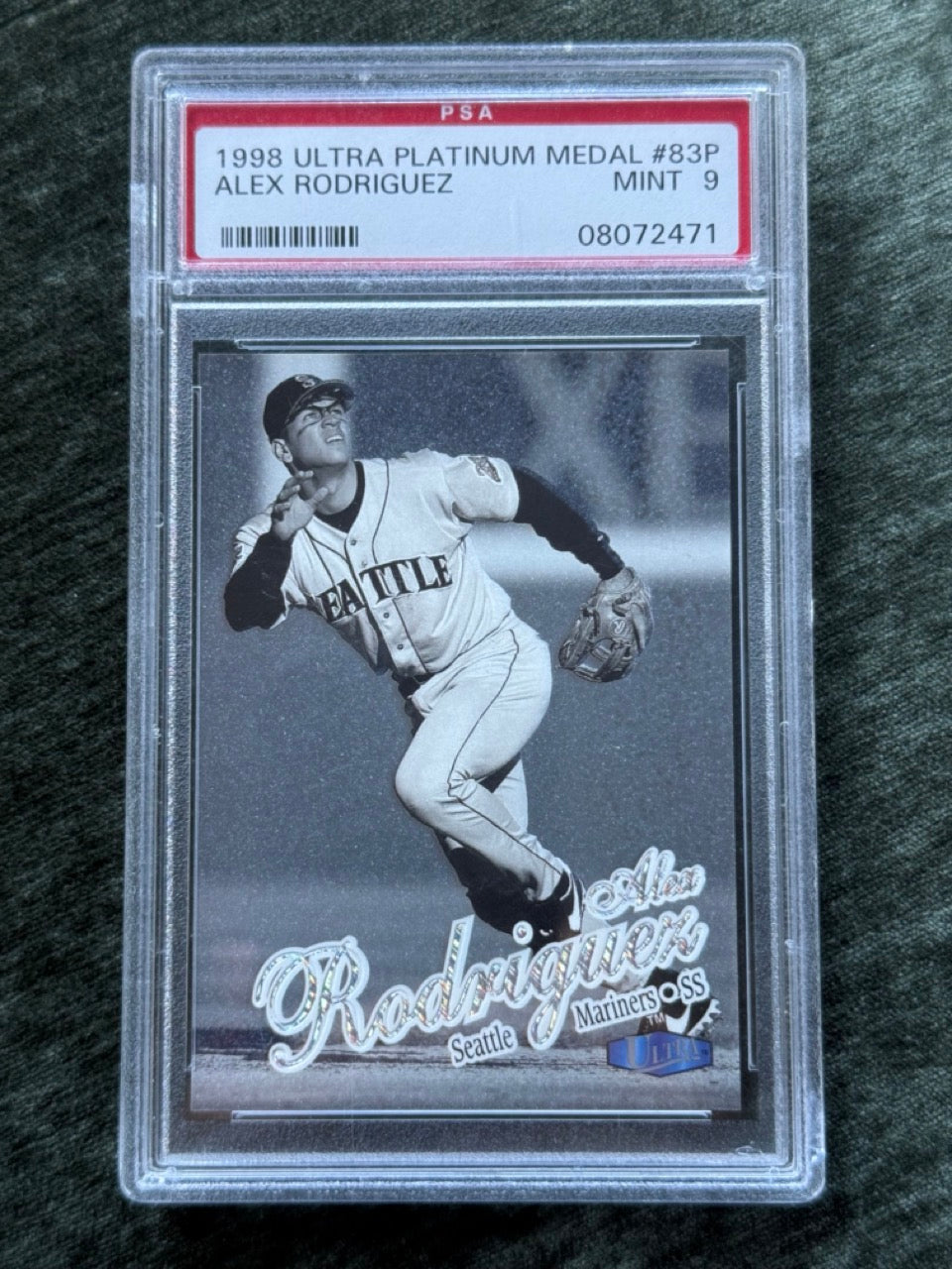 1998 Fleer Ultra Alex Rodriguez #83P Platinum Medallion /100 PSA 9