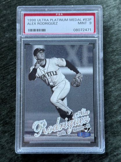 1998 Fleer Ultra Alex Rodriguez #83P Platinum Medallion /100 PSA 9