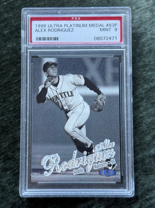 1998 Fleer Ultra Alex Rodriguez #83P Platinum Medallion /100 PSA 9