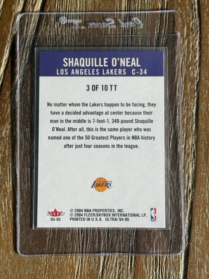 2004 Fleer Ultra Shaquille O'Neal 10 for 10 #3TT back