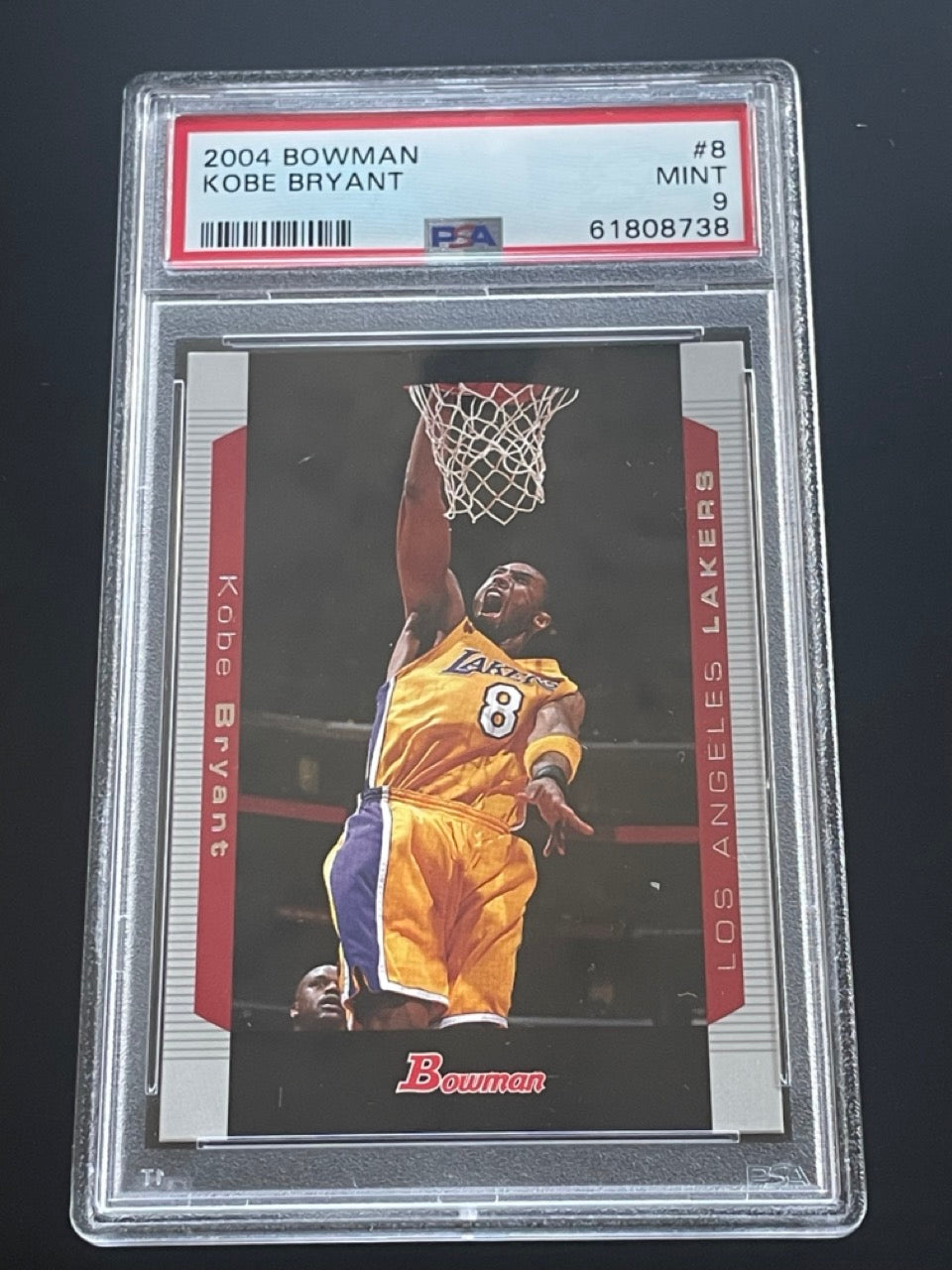 2004 Bowman Kobe Bryant #8 PSA 9 Los Angeles Lakers