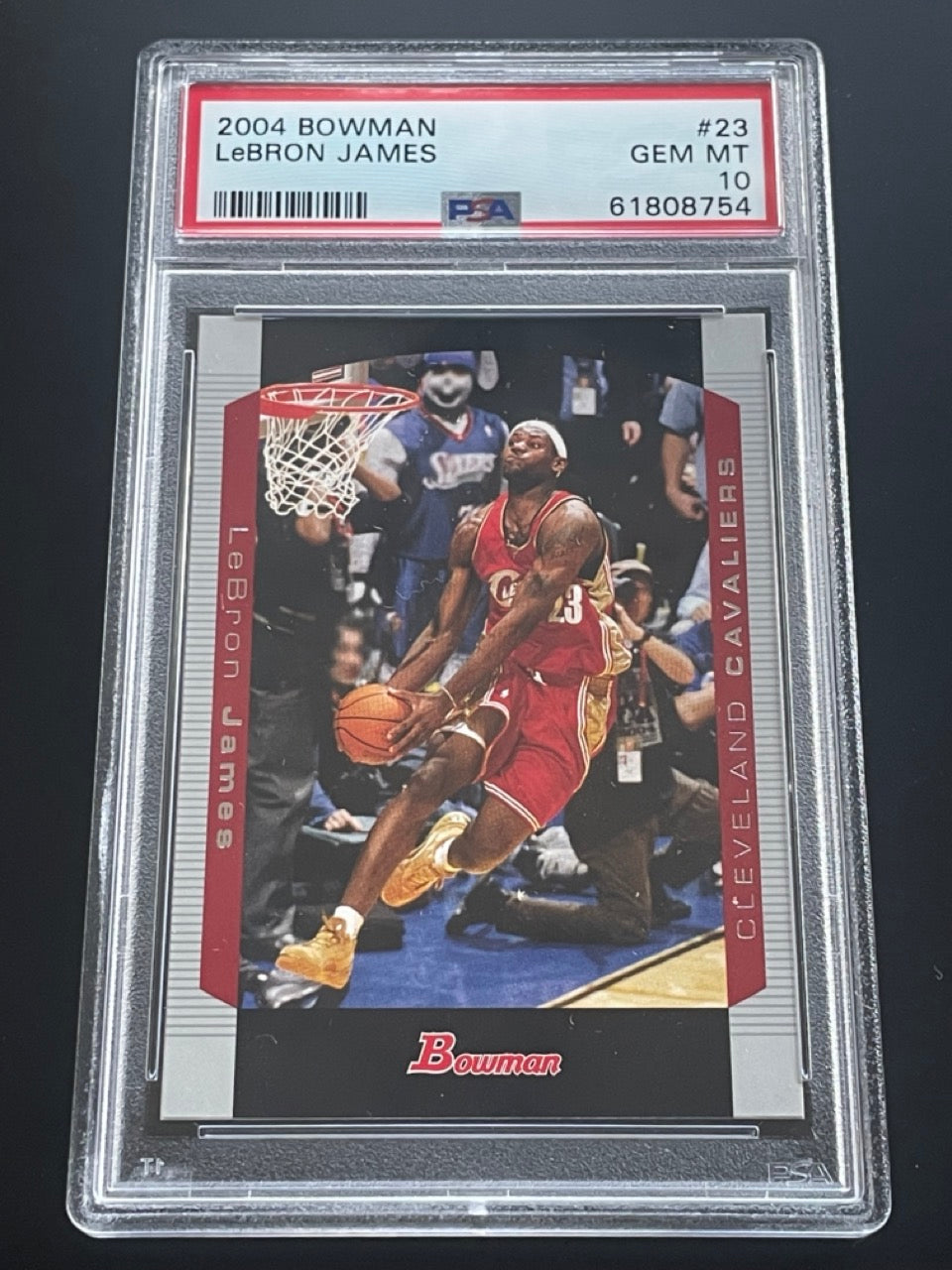 2004 Bowman LeBron James #23 PSA 10 Cleveland Cavaliers