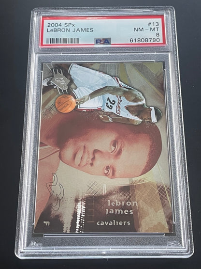 2004 SPx LeBron James #13 PSA 8 Cleveland Cavaliers