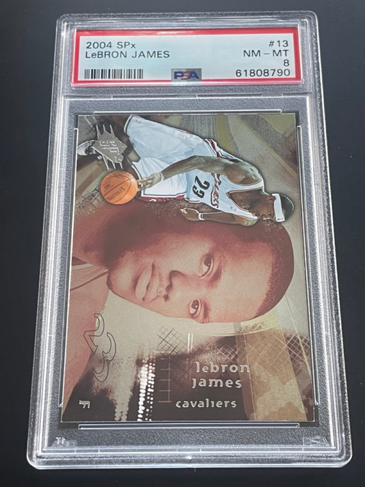 2004 SPx LeBron James #13 PSA 8 Cleveland Cavaliers