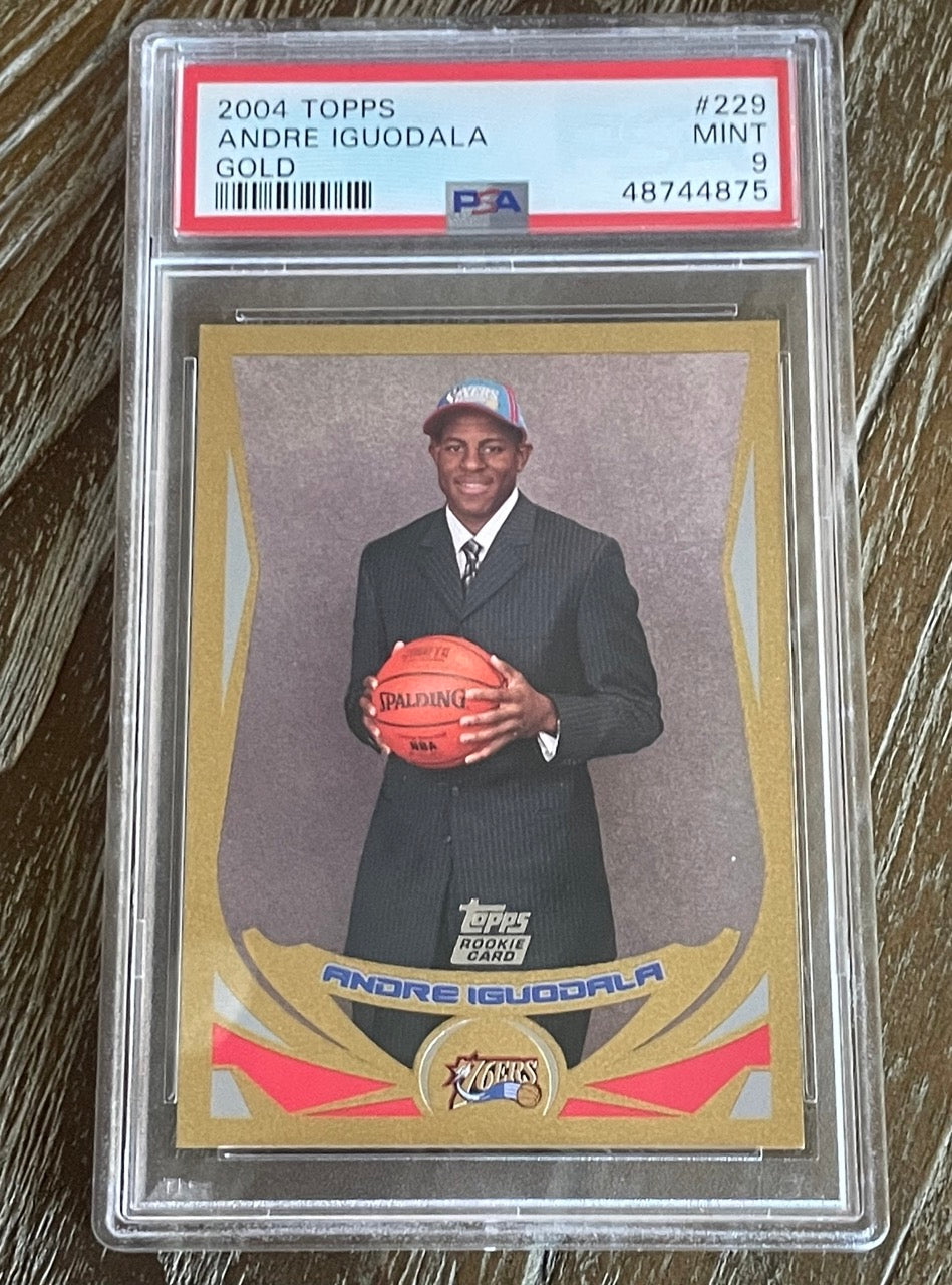 2004 Topps Andre Iguodala Rookie #229 Gold /99 PSA 9 Philadelphia 76ers