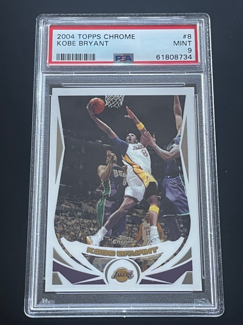 2004 Topps Chrome Kobe Bryant #8 PSA 9 Los Angeles Lakers