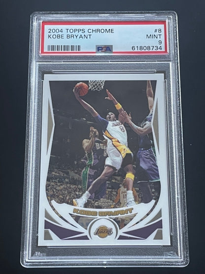 2004 Topps Chrome Kobe Bryant #8 PSA 9 Los Angeles Lakers