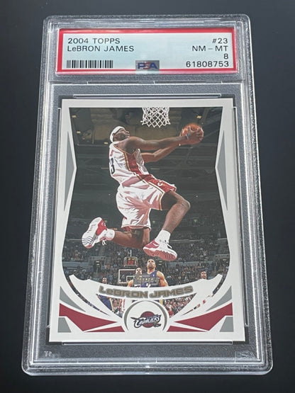 2004 Topps LeBron James #23 PSA 8 Cleveland Cavaliers