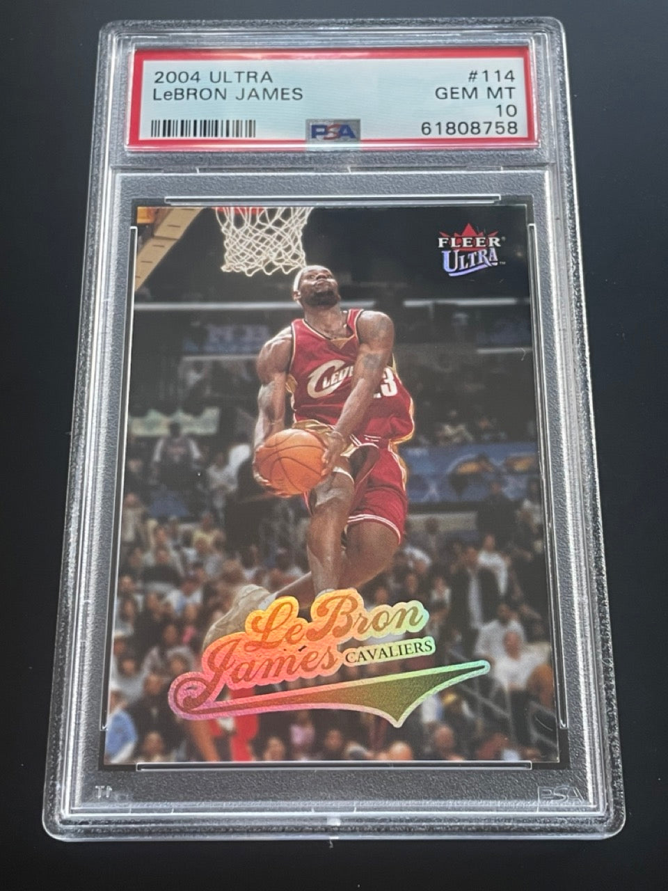 2004 Ultra LeBron James #114 PSA 10 Cleveland Cavaliers