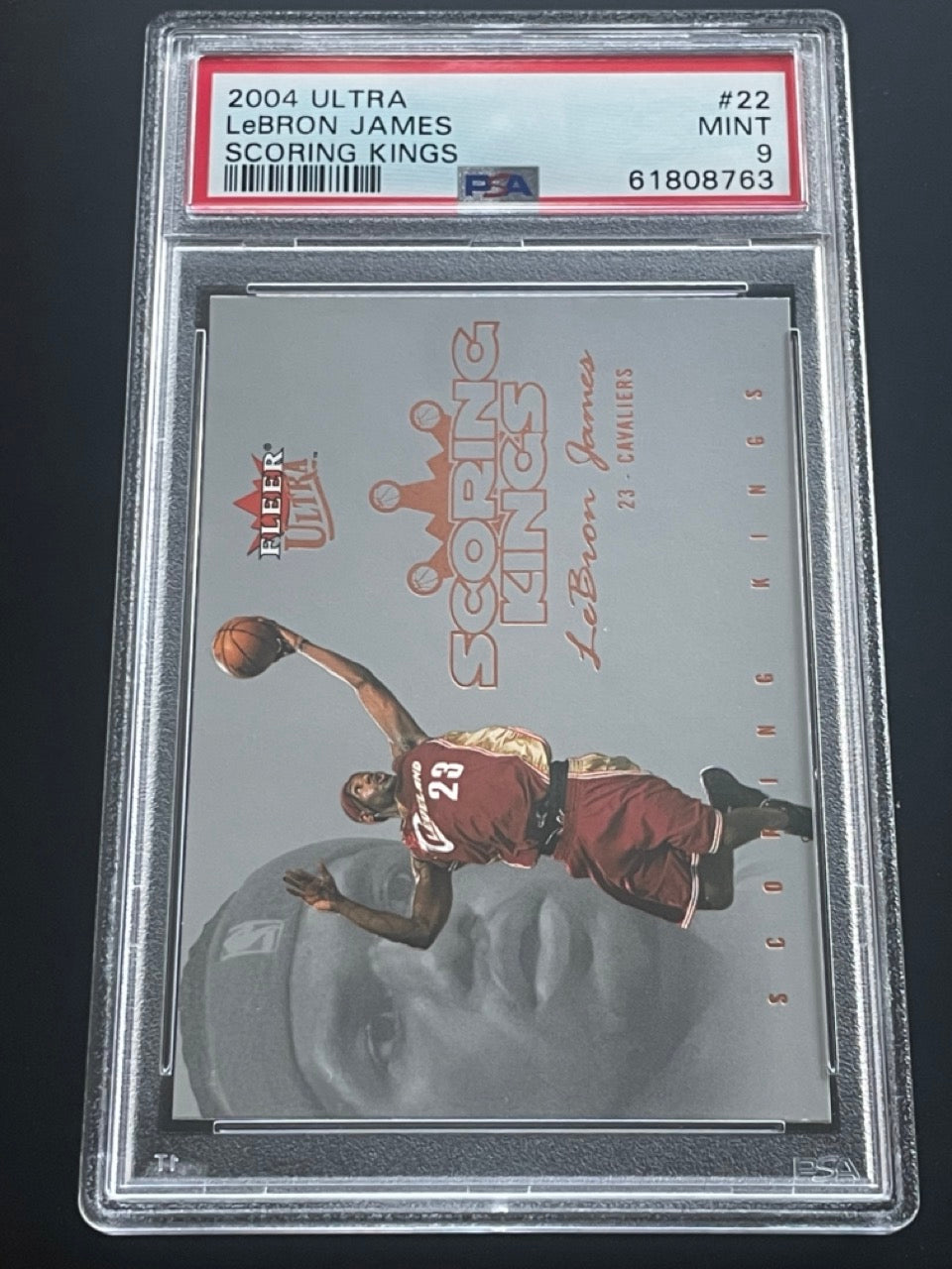 2004 Ultra LeBron James #22 Scoring Kings PSA 9 Cleveland Cavaliers