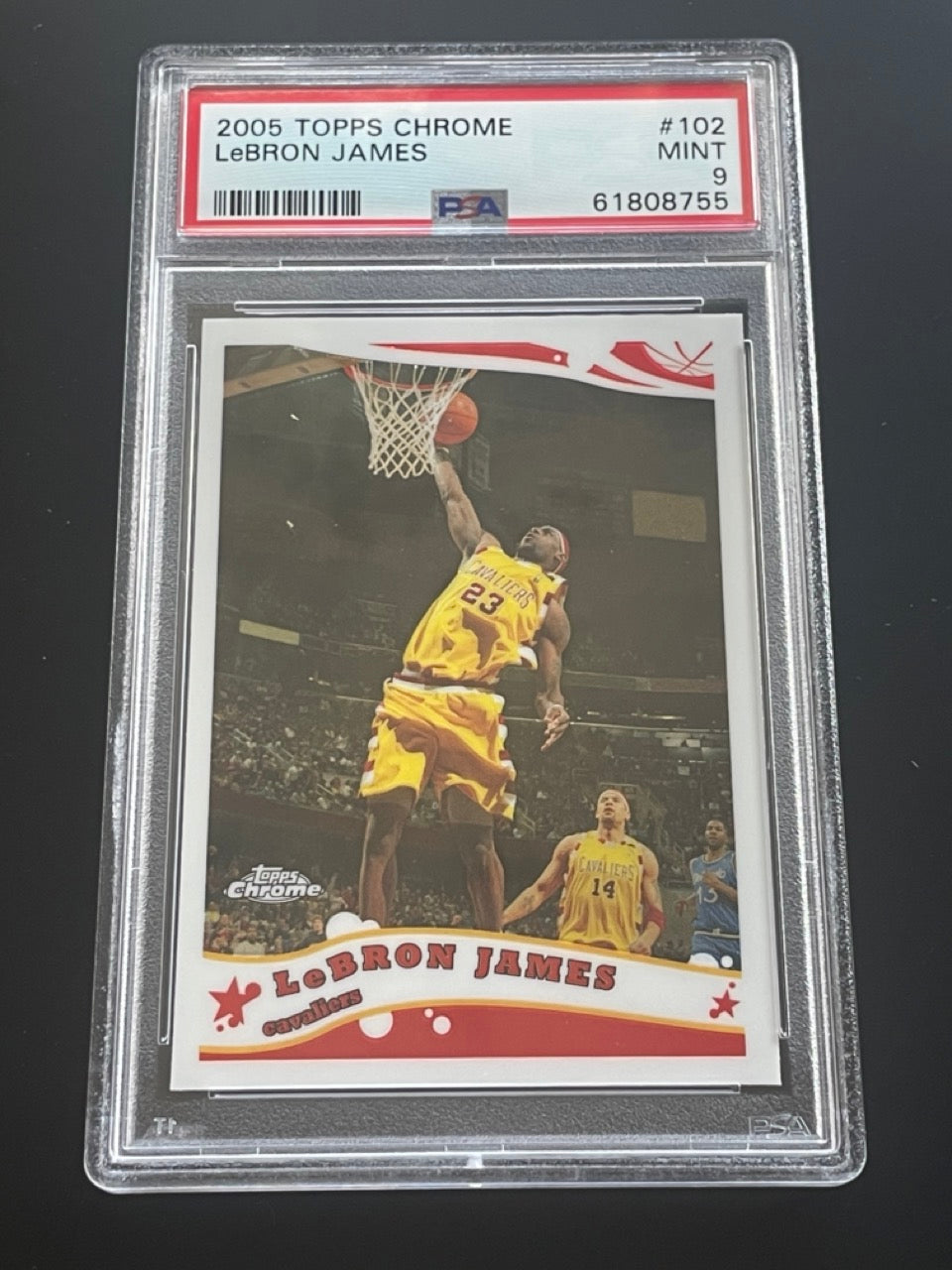 2005 Topps Chrome LeBron James #102 PSA 9 Cleveland Cavaliers