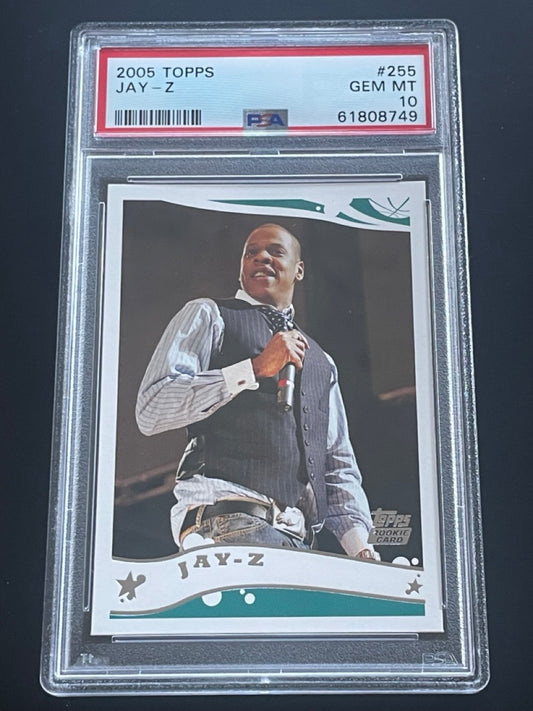 2005 Topps Jay-Z Rookie Card #255 PSA 10 Brooklyn Nets