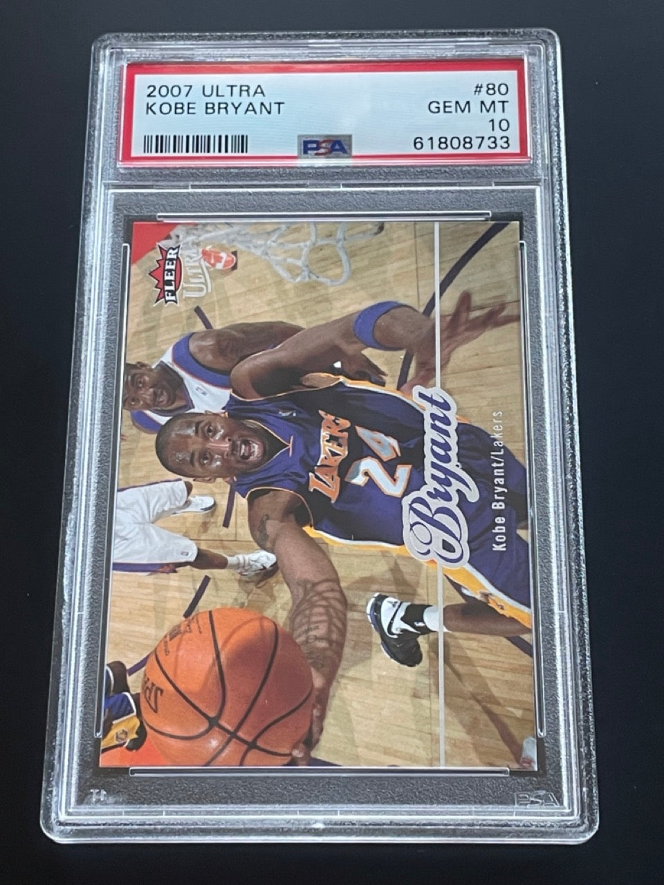 2007 Fleer Ultra Kobe Bryant #80 PSA 10 Los Angeles Lakers