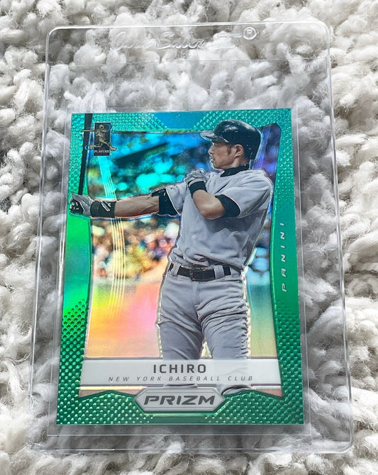 2012 Panini Prizm Ichiro Suzuki Green Prizm #25 NY Yankees
