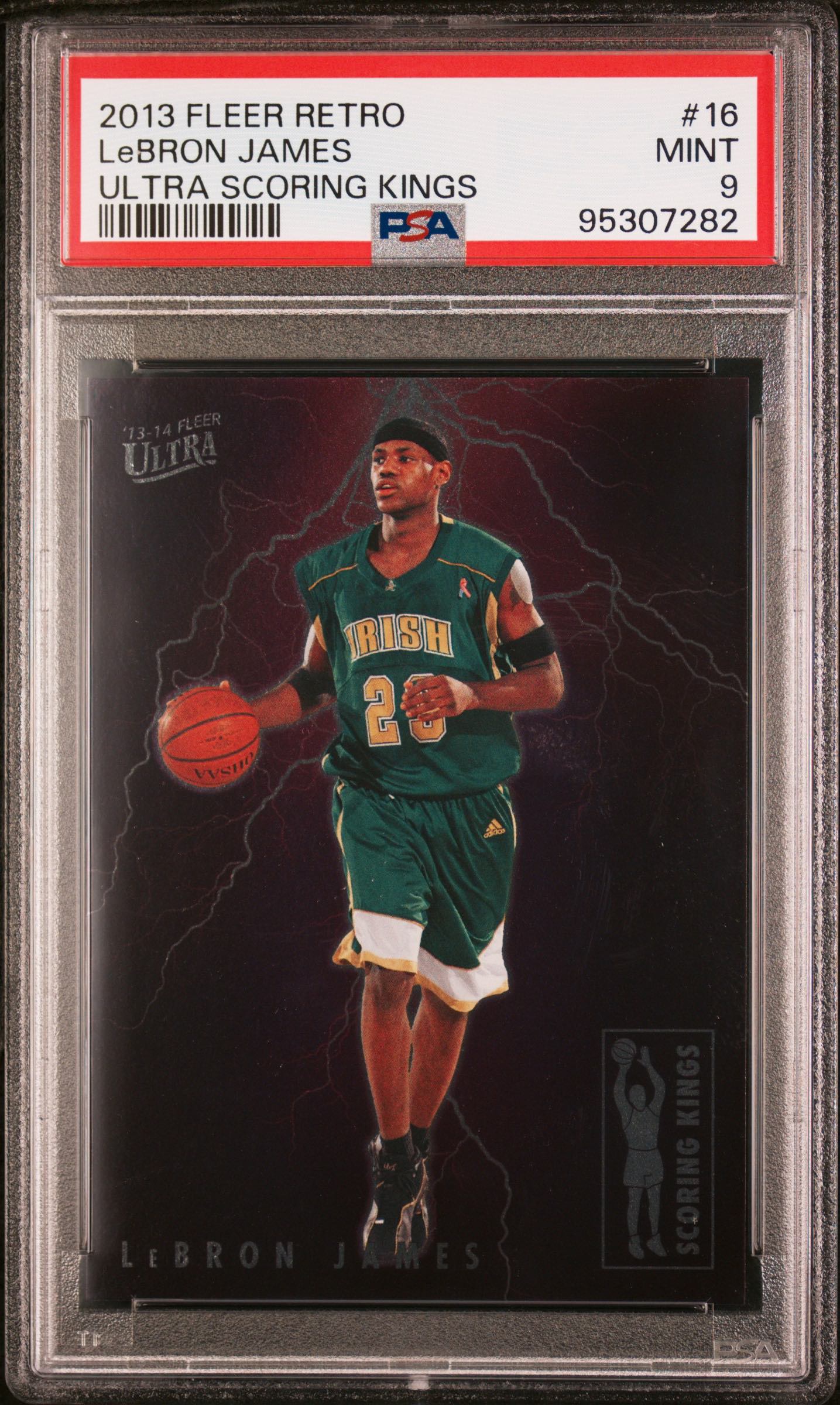 2013 Fleer Retro LeBron James Ultra Scoring Kings #16 PSA 9