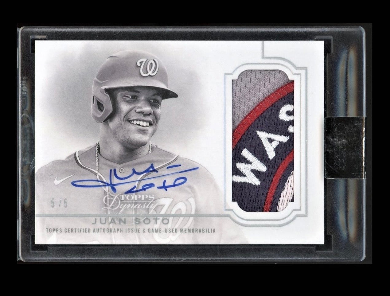 2020 Topps Dynasty Juan Soto Patch Auto /5 #JS2 - horizontal