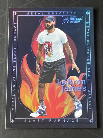 2021 Skybox Metal Universe Champions LeBron James Blast Furnace #BF-24